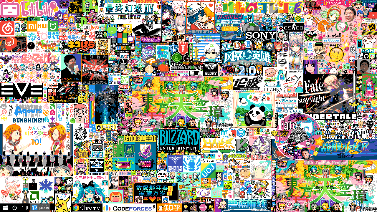 Canvas of /r/place in the state of when the experiment was concluded.